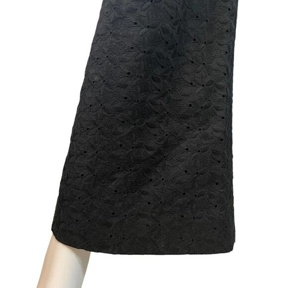 Womyn The Kennedy Eyelet Flare Long Pants Black Career Casual - Picture 5 of 10